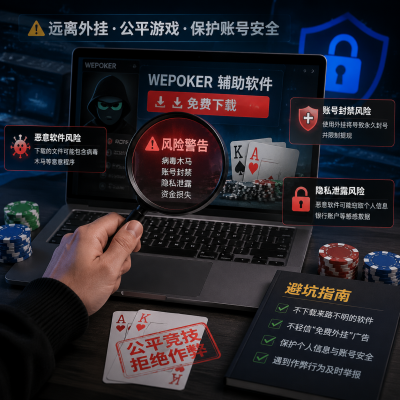 wepoker辅助软件挂下载避坑指南：资深玩家的真实体验与风险提示