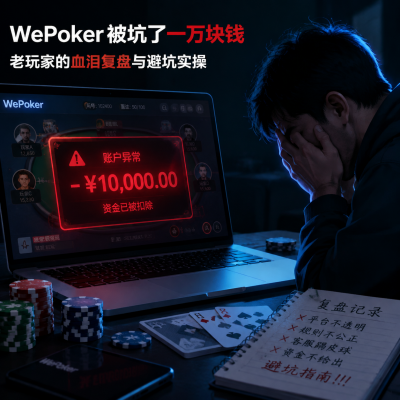 wepoker被坑了一万块钱：老玩家的血泪复盘与避坑实操