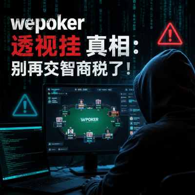 wepoker德州透视挂真相：别再交智商税了！