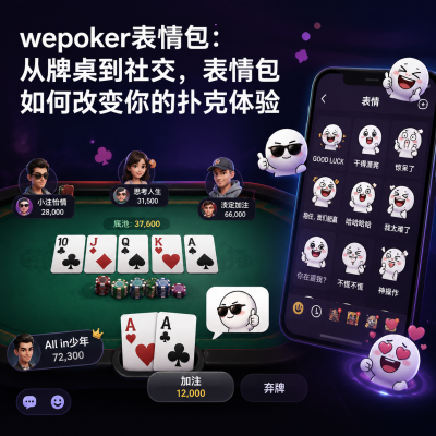 wepoker表情包：从牌桌到社交，表情包如何改变你的扑克体验