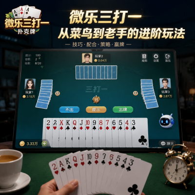微乐游戏三打一扑克牌：从牌桌菜鸟到老手的进阶玩法