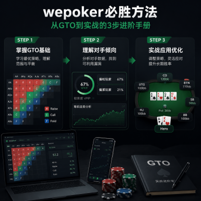 wepoker必胜方法：从GTO到实战的3步进阶手册
