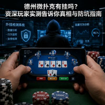 德州微扑克有挂吗？资深玩家实测告诉你真相与防坑指南