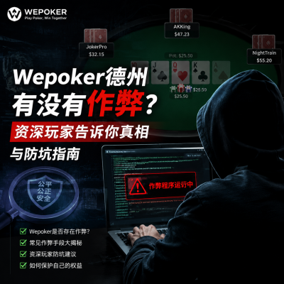 wepoker德州有没有作弊？资深玩家告诉你真相与防坑指南