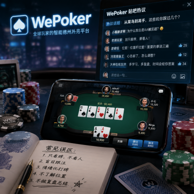 wepoker贴吧热议：从菜鸟到高手，这些坑你踩过几个？