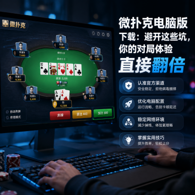 微扑克电脑版下载：避开这些坑，你的对局体验直接翻倍
