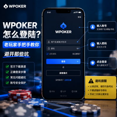 wepoker怎么登陆？老玩家手把手教你避开那些坑