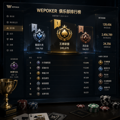 wepoker俱乐部排名：老玩家眼里的真实江湖地位