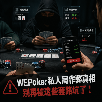 wepoker私人局作弊真相：别再被这些套路坑了
