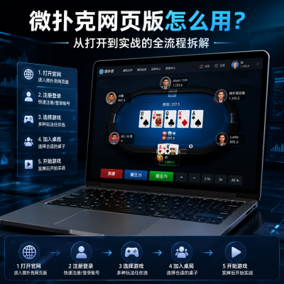 微扑克网页版怎么用？从打开到实战的全流程拆解