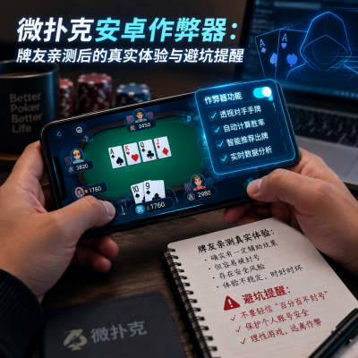 微扑克安卓作弊器：牌友亲测后的真实体验与避坑提醒